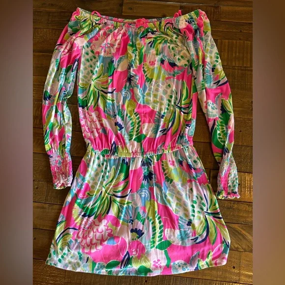 Lilly Pulitzer Lana Off The Shoulder Skort Romper XXS - Picture 5 of 9